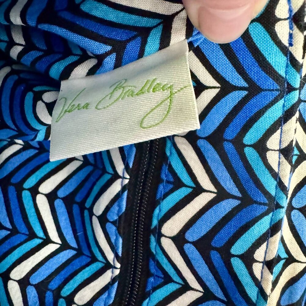 Vera Bradley Crosstown Crossbody Blue Bayou Black - Picture 9 of 14